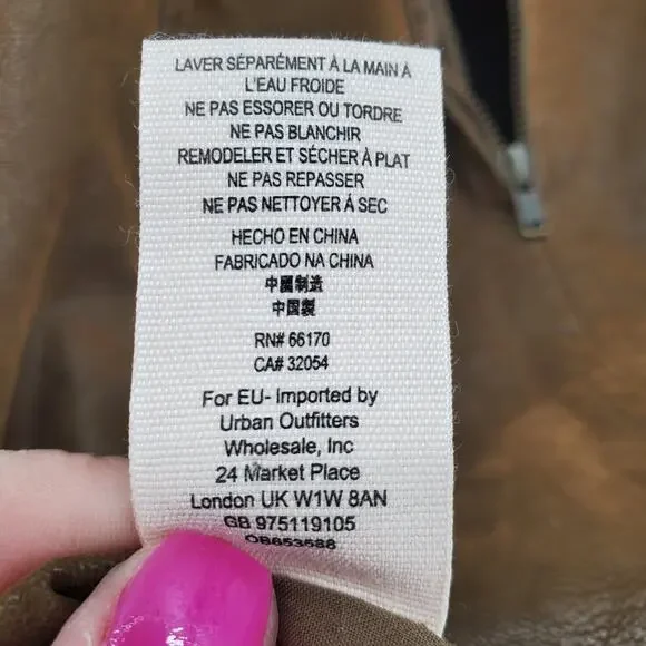 Free People Modern Femme Retro Y2k Vibe Boho Chic Brown Vegan Suede Mini Skirt 2 - Picture 5 of 7